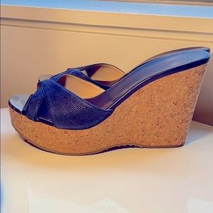 Jimmy Choo cork wedges